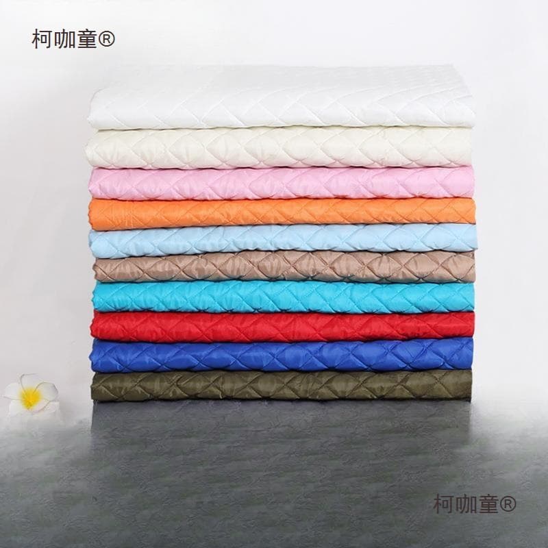 Thickened quilted cotton fabric, quilted interlining fabric, clothing lining composite compressed lining DIY fabric wheat Taibao.