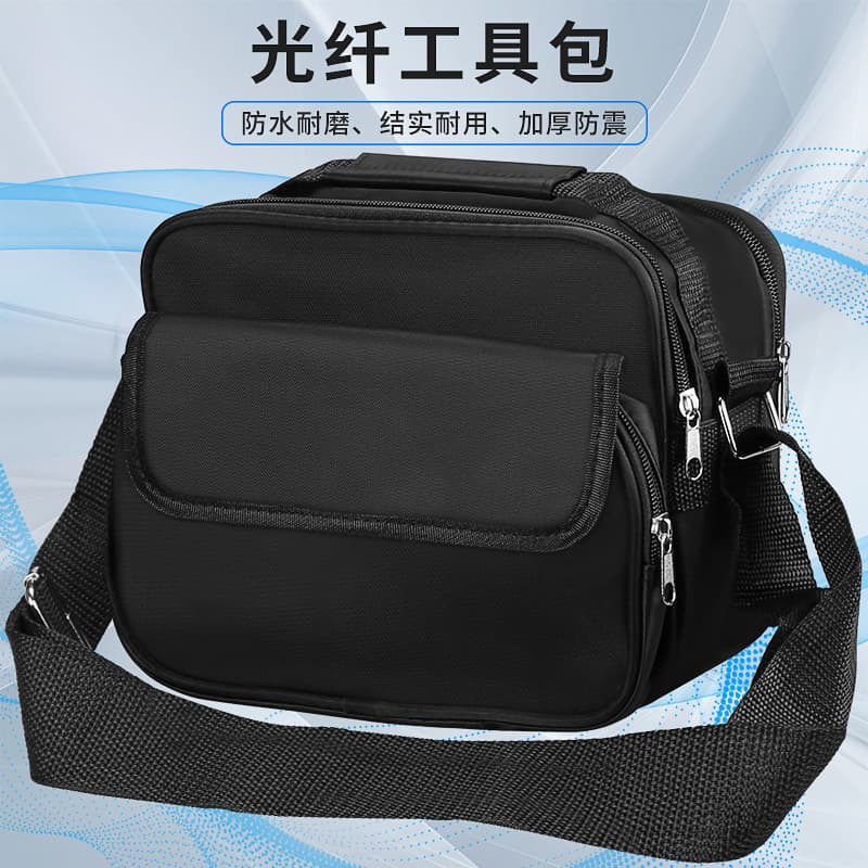 Fiber Optic Cold Connection Tool Kit Optical Power Meter Red Light Pen Fiber Optic Cutting Knife Set Backpack Shoulder Bag 23*16*19cm