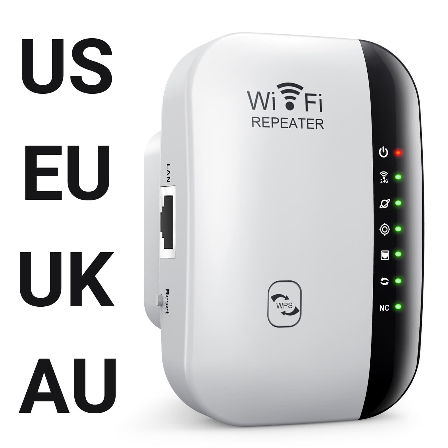 New WiFi Repeater Wireless Signal Amplifier Network Extender Booster UK/AU Standard Home Router