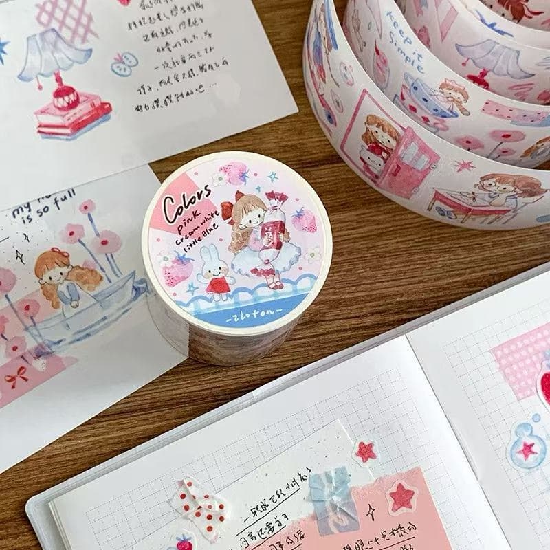 [Zhuo Da Wang November New Products] Rose Red Pull-Up Memo Rolls, Die-Cut Washi Tape, Passport Notebooks, Journals, etc.