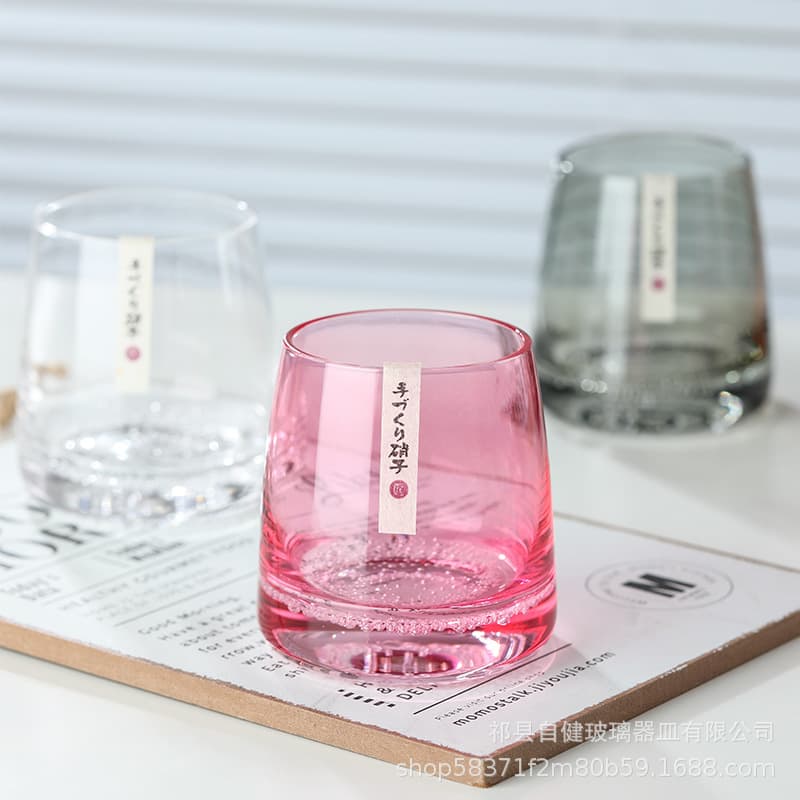 Manufacturer whiskey glass bubble cup gray glass cup foreign wine pair cup 50 degree gray Nordic ins Feng Shui cup