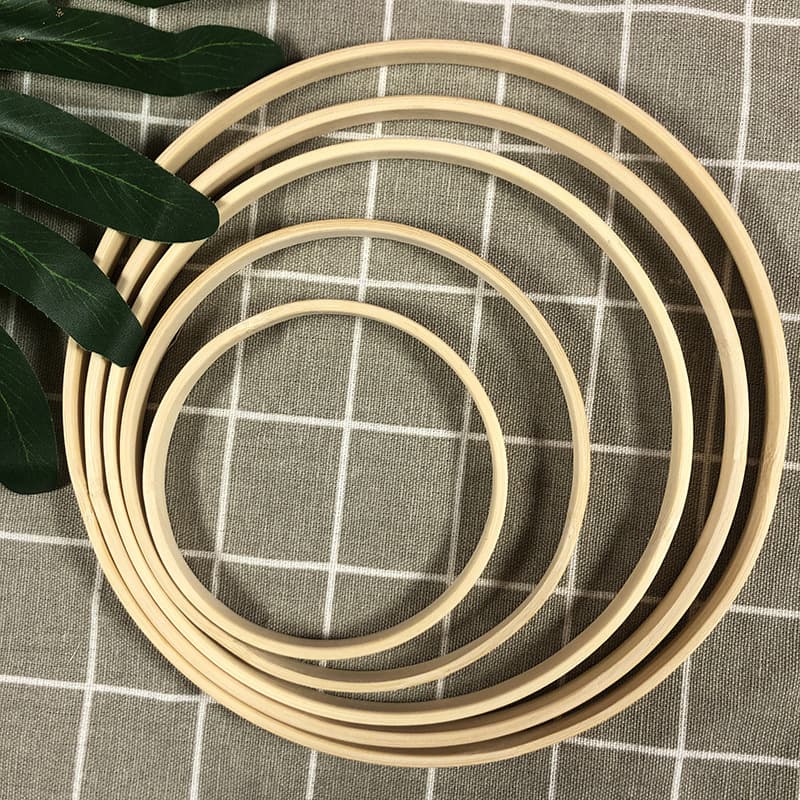 Youjian Embroidery Hoop Bamboo Inner Ring Handicraft Dreamcatcher Round Fan Ring Wedding Decoration