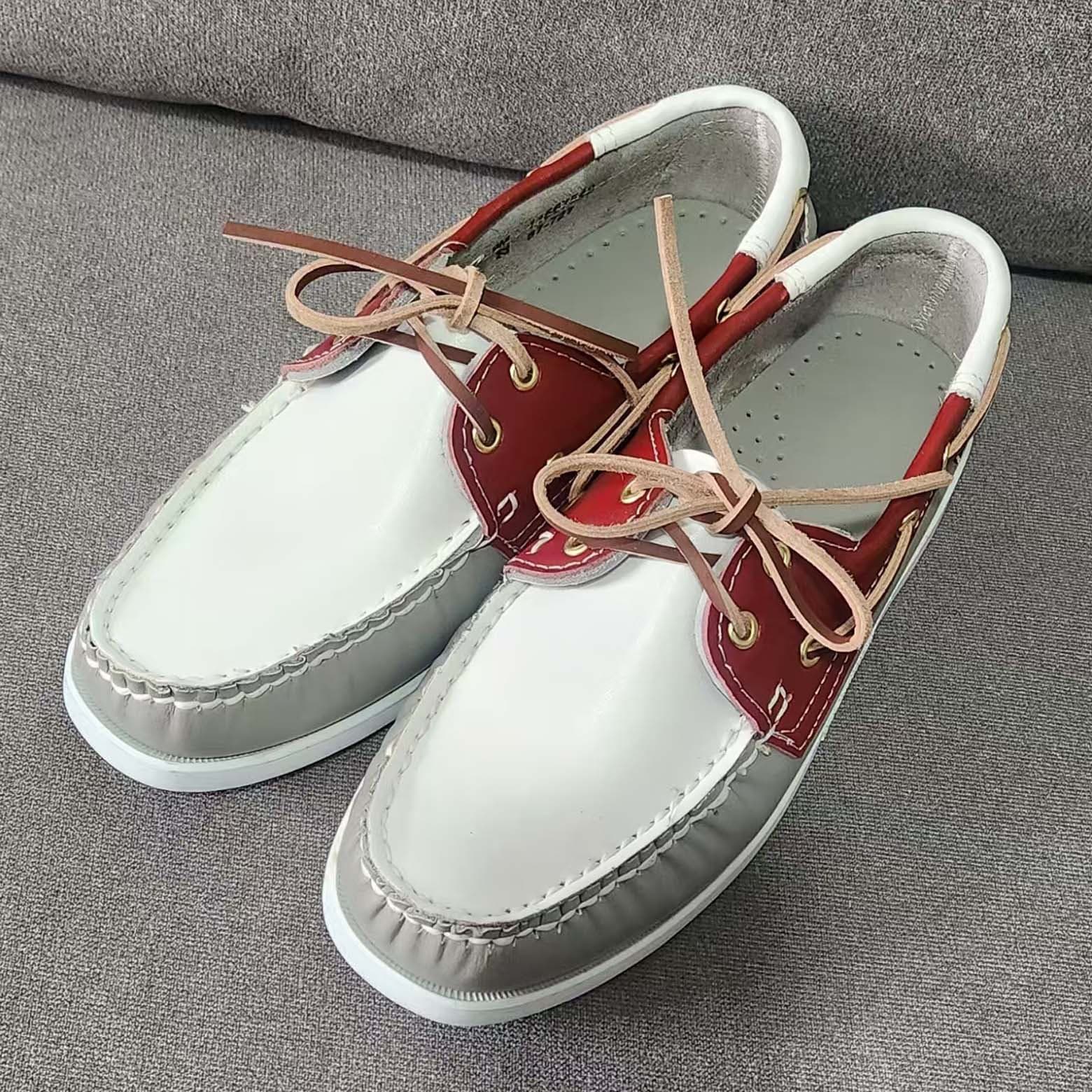 Safety Shoes Four-Season Cowhide Leather Shoes Non-SEBAGO Boat Shoes Cowhide Leather Anti-Slip Shoes African Shoes Tianjin Factory Shoes