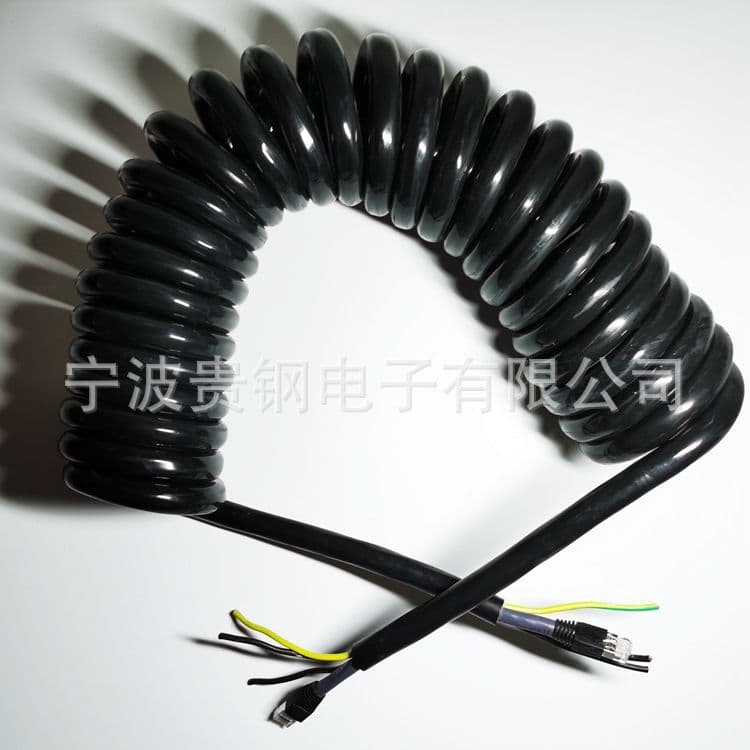 Supply of various specifications TPU spiral spring coil power transmission wire cable power spring retractable spiral line