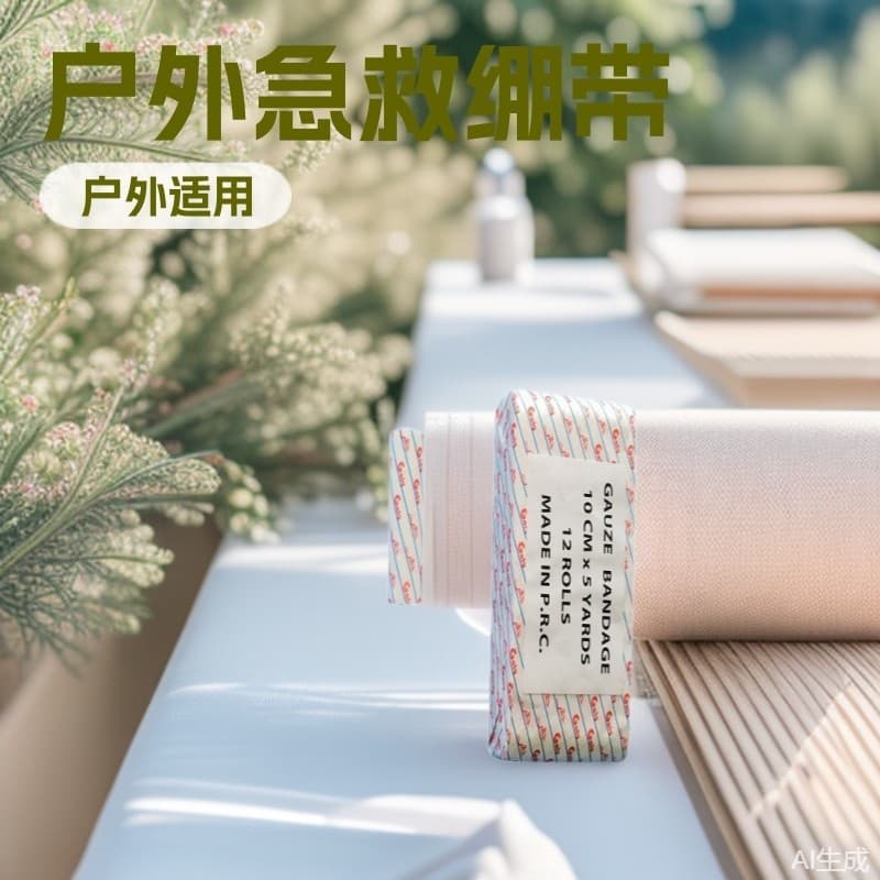 Factory direct price, reliable quality, outdoor sports first aid supplies gauze bandage cotton bandage polyester-cotton