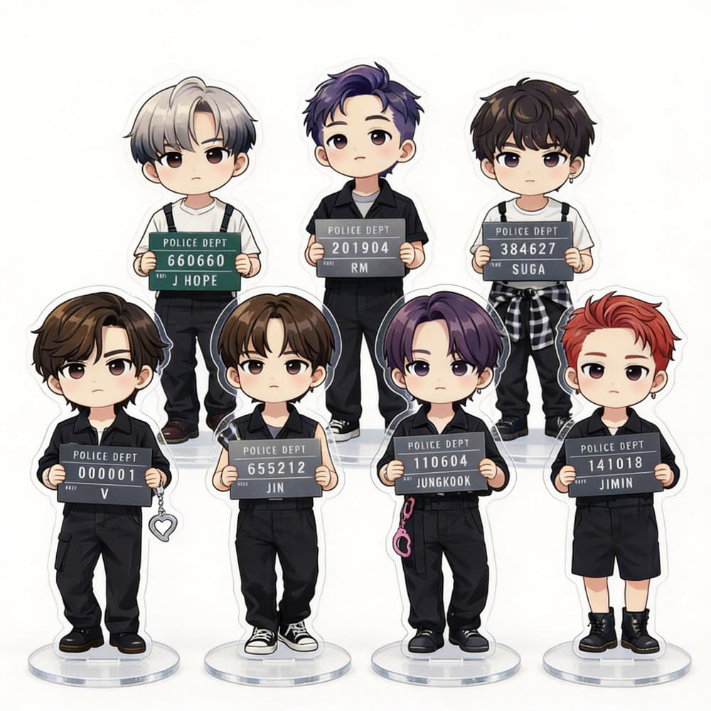 Original BTS BTS JIN Kim Taehyung Jungkook peripheral 6CM high acrylic stand ornament LP002