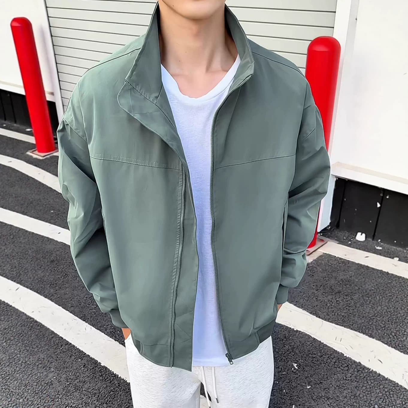Cross-border 2026 boys and girls autumn and winter trendy handsome retro loose jacket coat short work jacket men's style