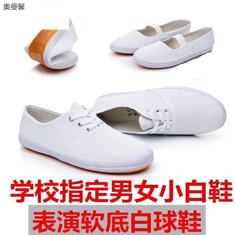 White Canvas Shoes for Men and Women, White and Blue Mesh Shoes, School Little White Shoes, Performance White Shoes, Student Shoes, Dance Shoes, Gymnastics Shoes