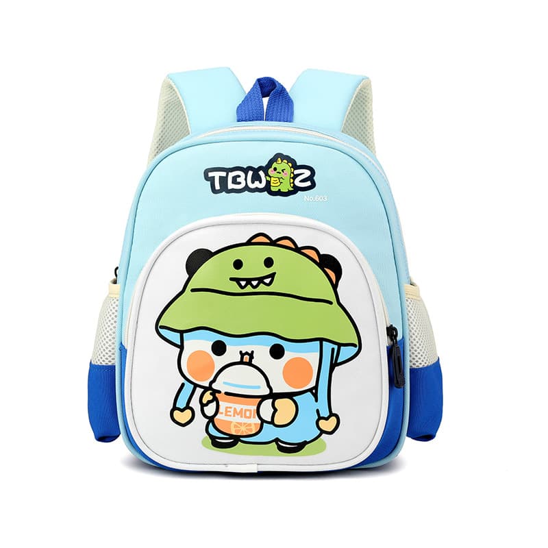 Cute Kindergarten School Bag 2024 New Contrast Color Cartoon Children's Backpack Boys and Girls Preschool Backpack