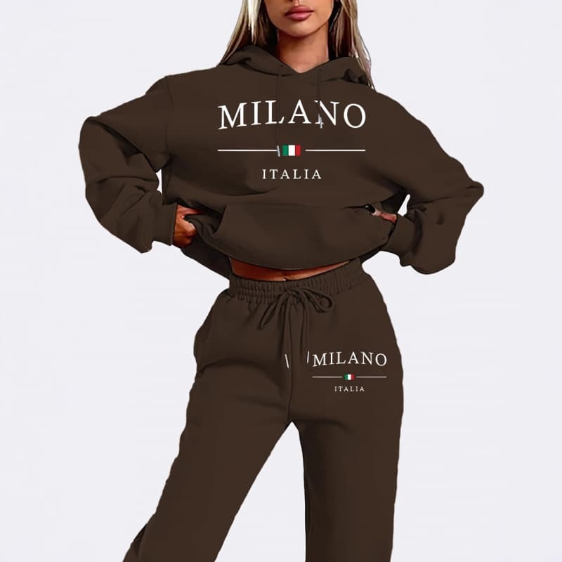 [Ready stock and shipped on the same day] [Other patterns can be ordered] MILANO European and American trendy large size velvet sweatshirt cover