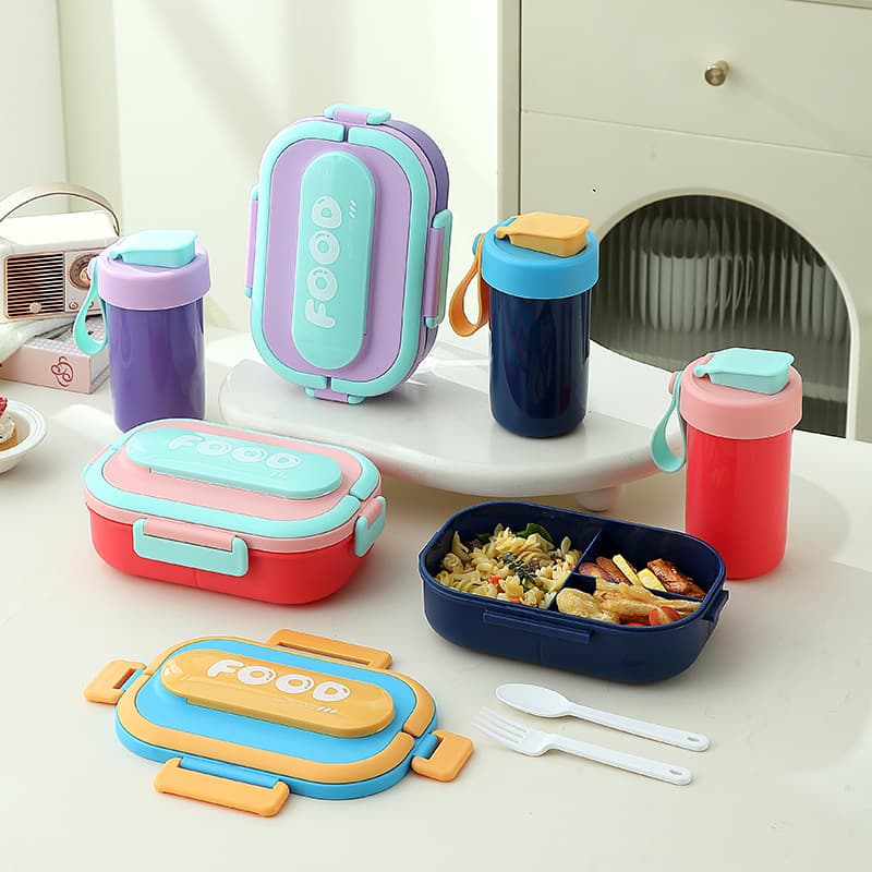 Dopamine 304 Stainless Steel Bento Box, Dual-Compartment Lunch Tray for Elementary School Students, Office Workers, and Kids Lunch Box