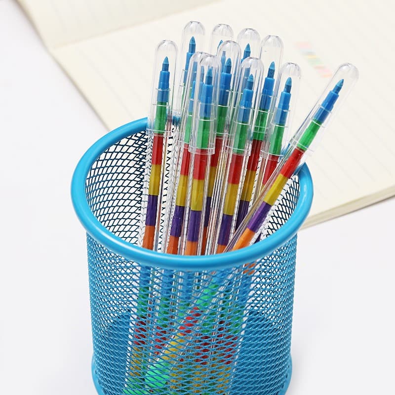 Cartoon simple creative splicing, you can choose color crayons, children's painting crayons and pencils, student stationery supplies
