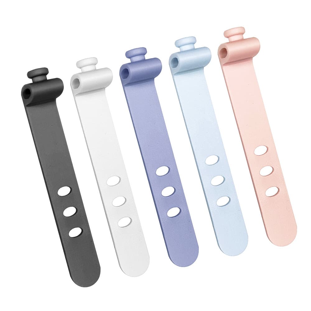 73mm Silicone Data Cable Tie Power Cord Storage Winder Cord Organizer Lightweight Portable