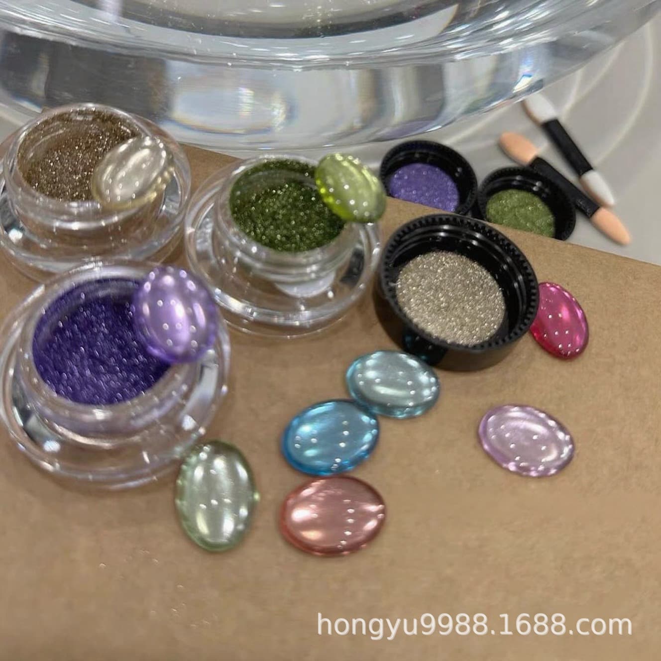 Upgraded Packaging, Delicate Magic Mirror Powder, Super Bright Candy Colorful Series, Whitening Mirror Metal Powder Color