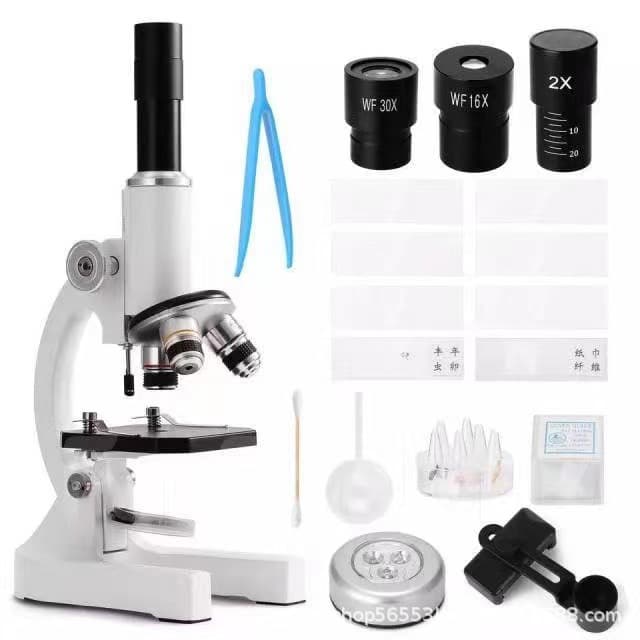 Cross-Border Exclusive Optical Microscope 40X-2400X for Elementary, Children, University, Middle School, Professional Labs, and Factories