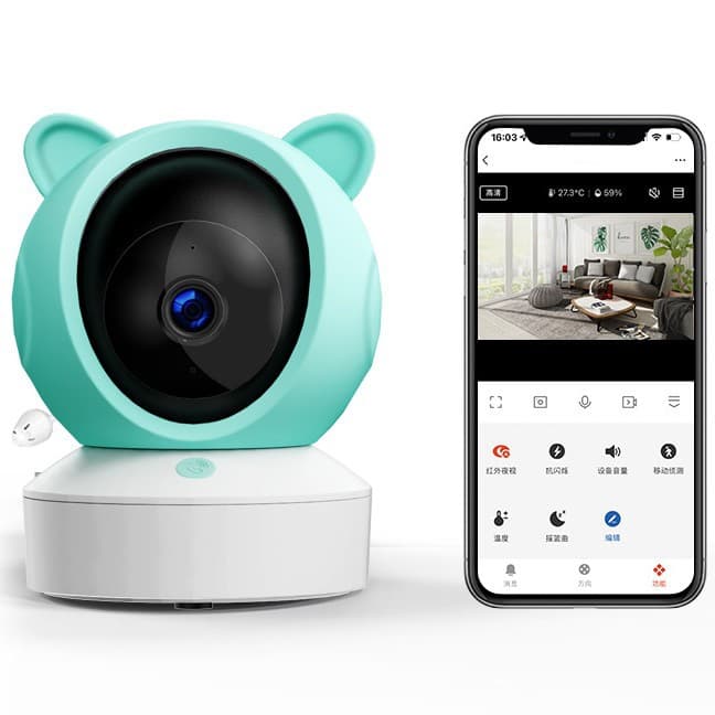 Factory C14 Cross-border Graffiti Wifi Bluetooth Baby Monitor 2K High Definition Camera Caregiver Monitor
