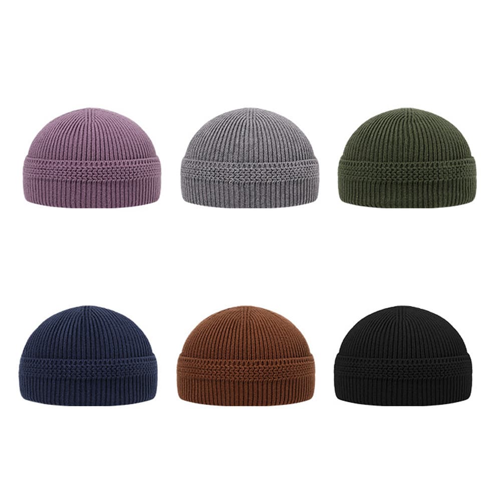 Enqi Craft Meditation Supplies Monk Robes and Hats, Plush Winter Knitted Warm Monk Hats for Men and Women