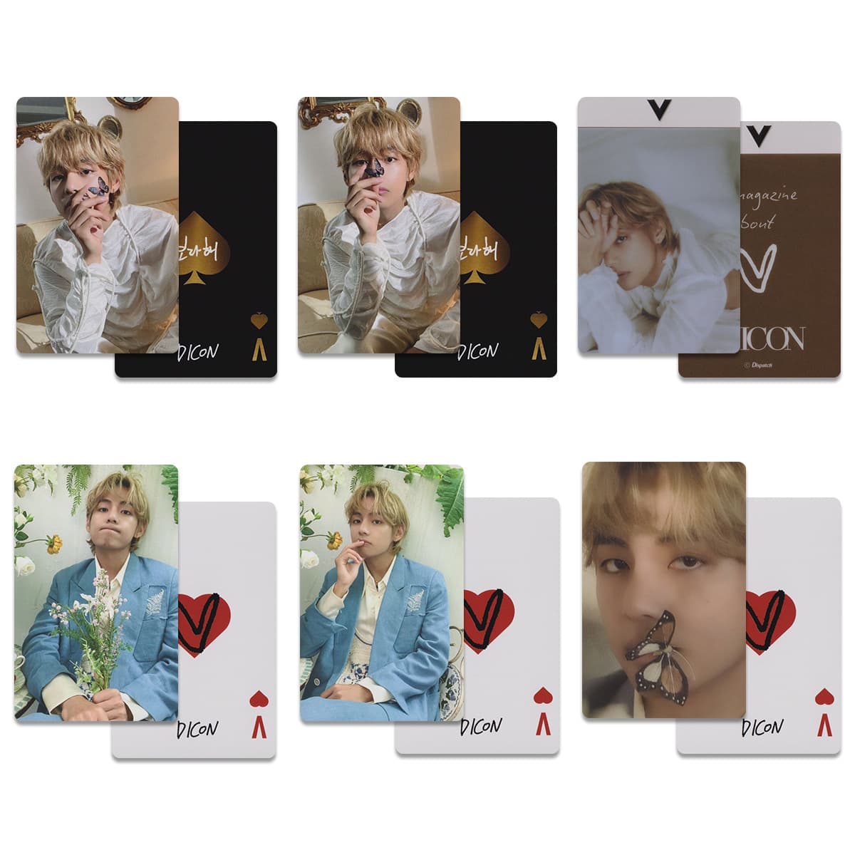 BTS V Kim Taehyung VICON DICON ISSUE N°16 Magazine Photocard D Company Random Card
