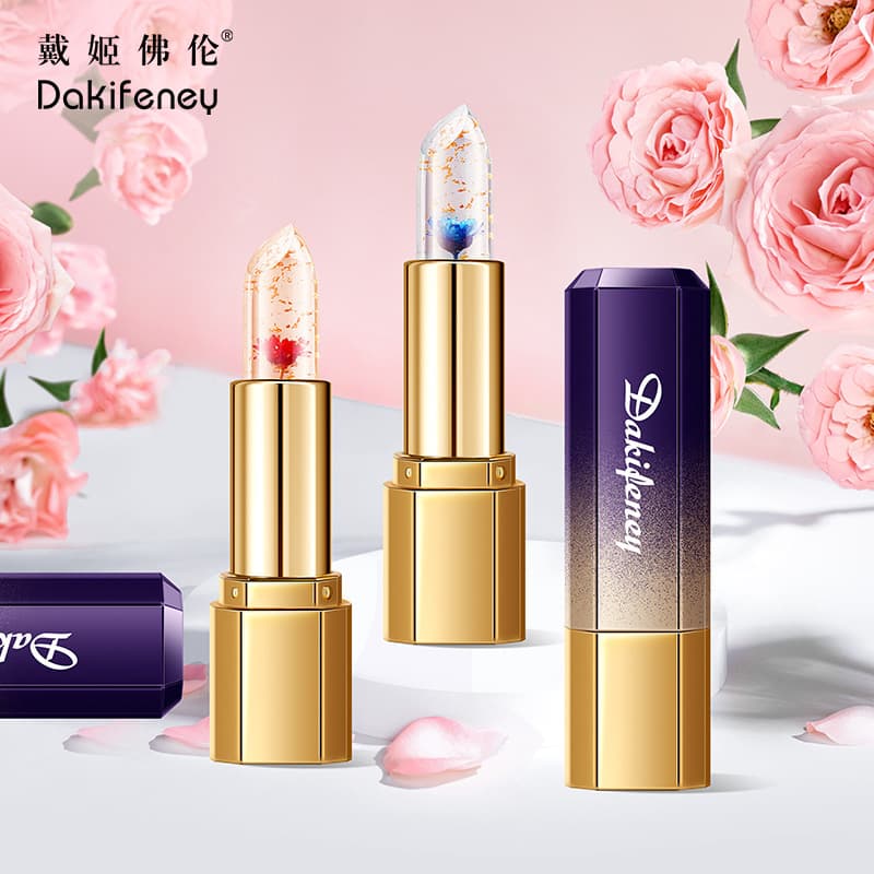 Dior Addict Lip Glow Petal Jelly Color-Changing Lipstick Transparent Gold Foil Moisturizing Temperature-Changing Lip Balm No Dropshipping LL