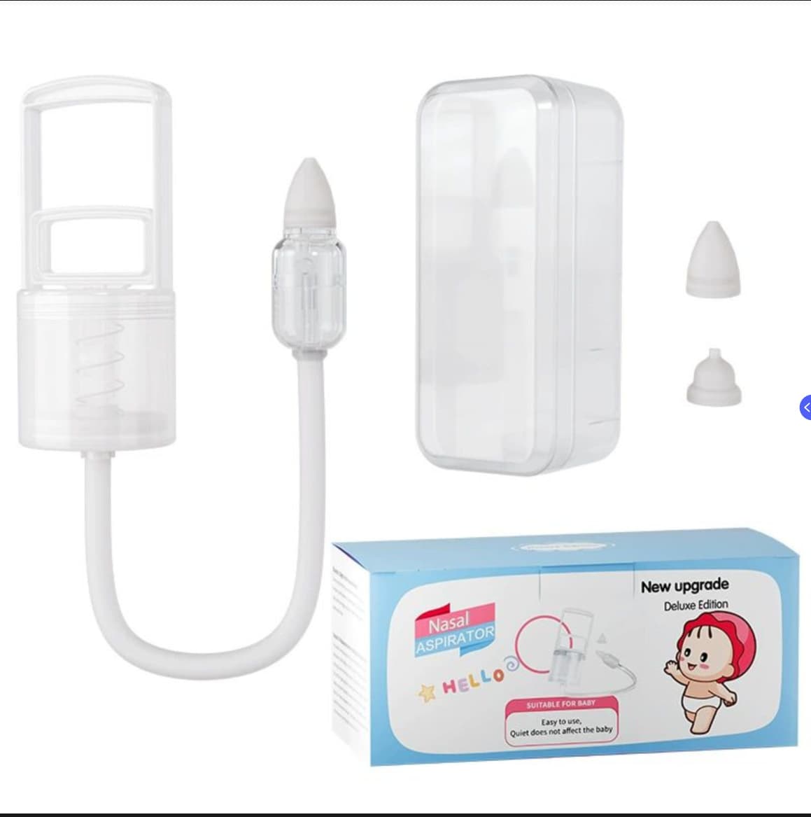 UBEST Baby Hand-Pull Nasal Aspirator Negative Pressure Anti-Reflux Manual Nasal Aspirator Infant Nasal Congestion Relief Nasal Cavity Cleaner