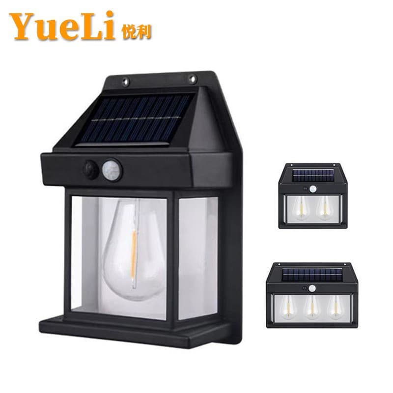 Cross-border solar wall light body sensing three-mode garden light automatically turns on when dark, garden night light ambient light