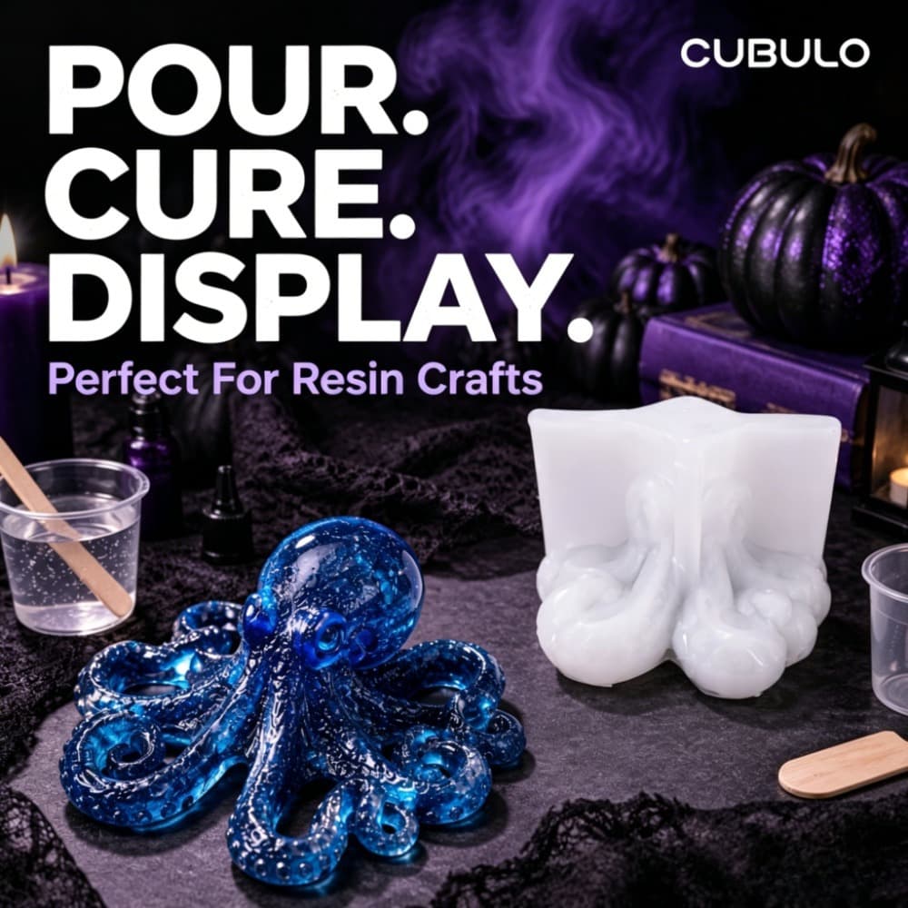 3D deep sea octopus shaped silicone mold handmade aromatherapy candle holder plaster handmade decorative crafts mold