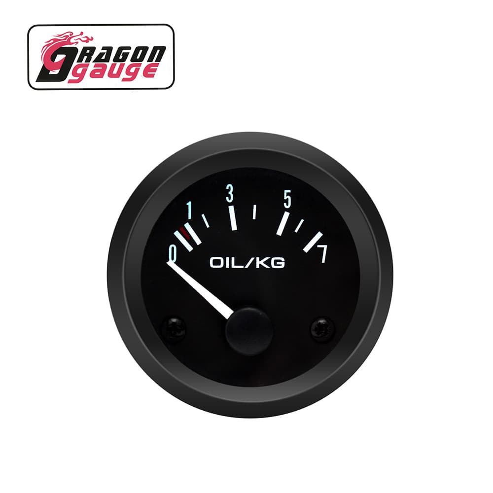 Automotive Modification Gauge 52MM Automotive Oil Pressure Gauge with Sensor 12V Universal Car Gauge