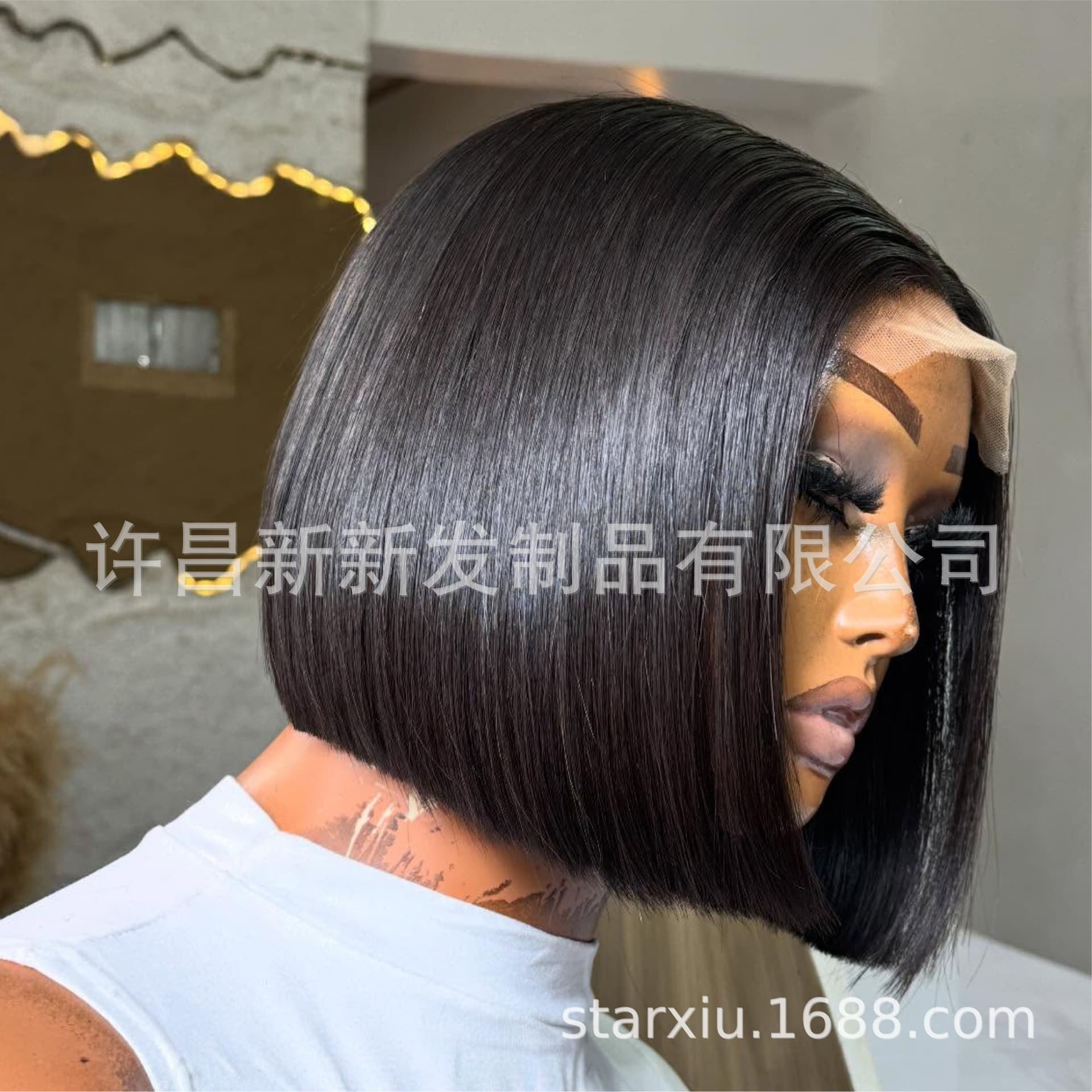 DD Vietnam Hair Lace Wig Bobo Straight Front Lace Wig African Wig Cap