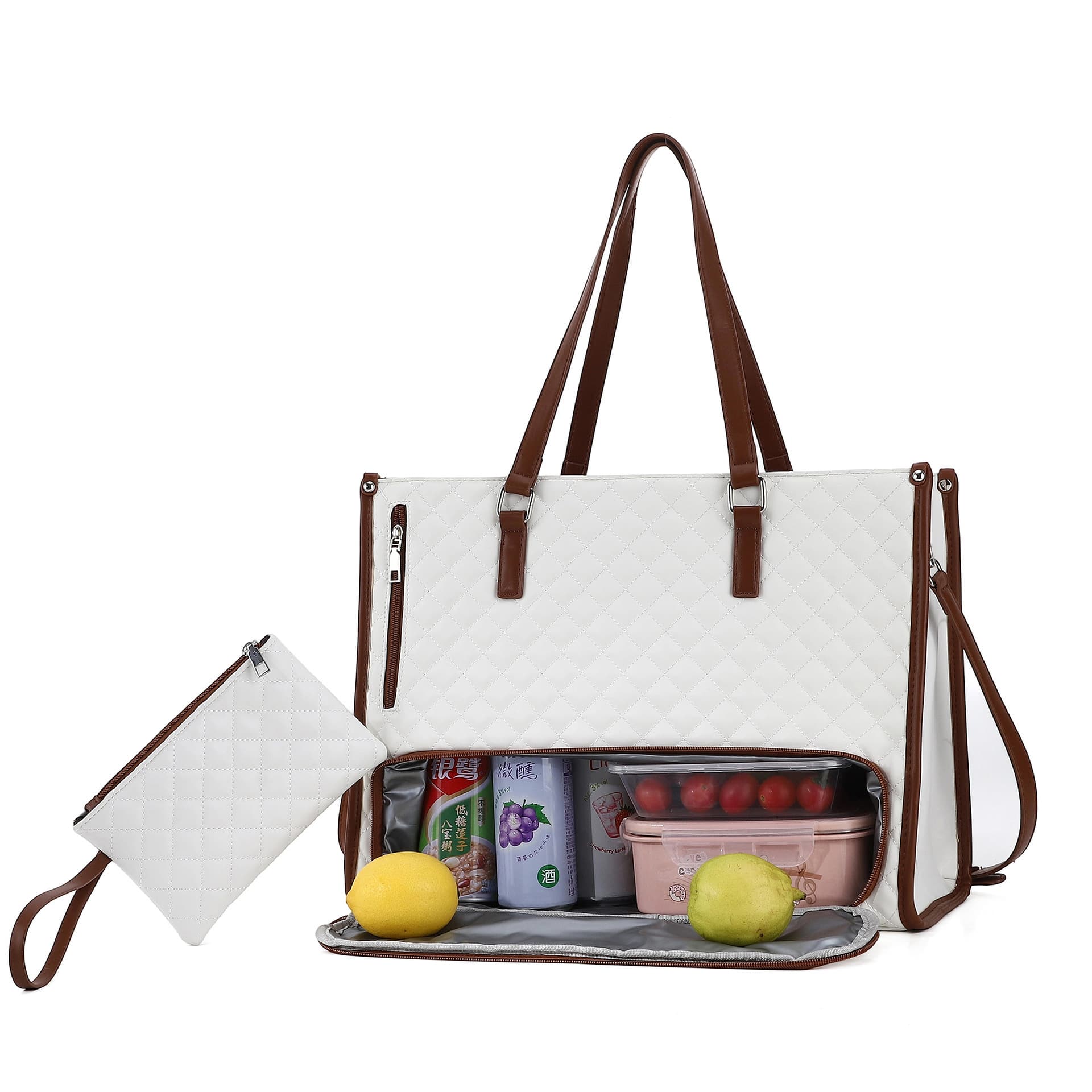 Cross-border New Teilige Lunch Tote Bag Women Insulated Lunch Box Women's Crossbody Laptop Bag