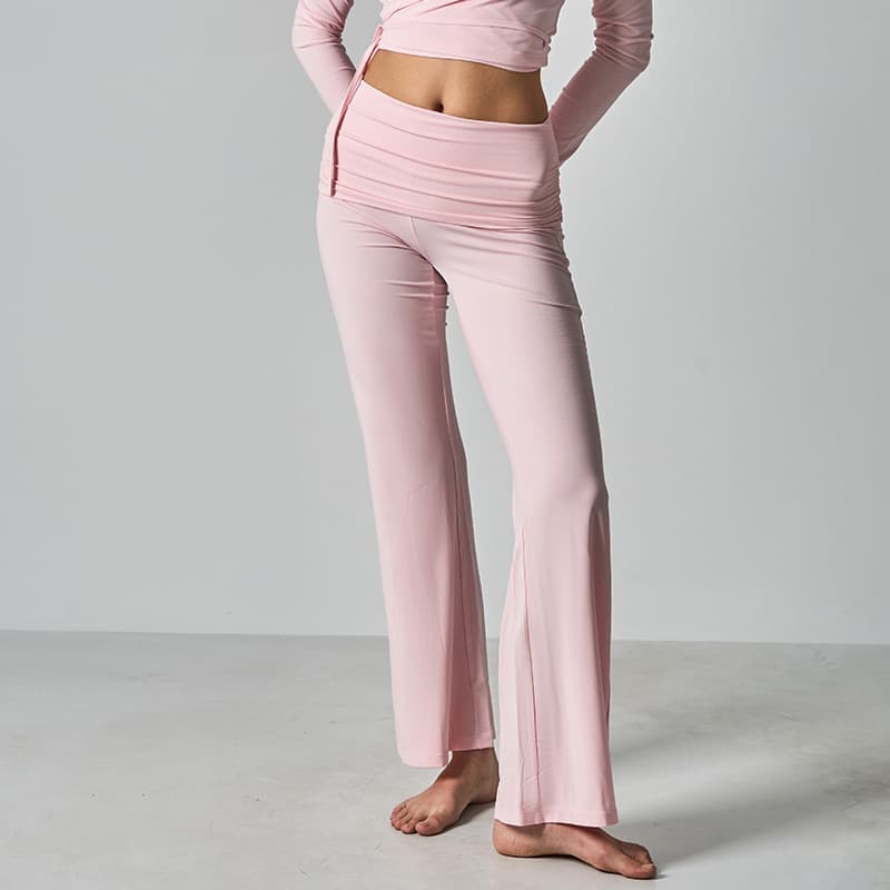 SKIMS Style Legging & Pant Cotton Jersey Slim Fit Yoga Flared Pants with Tummy Control