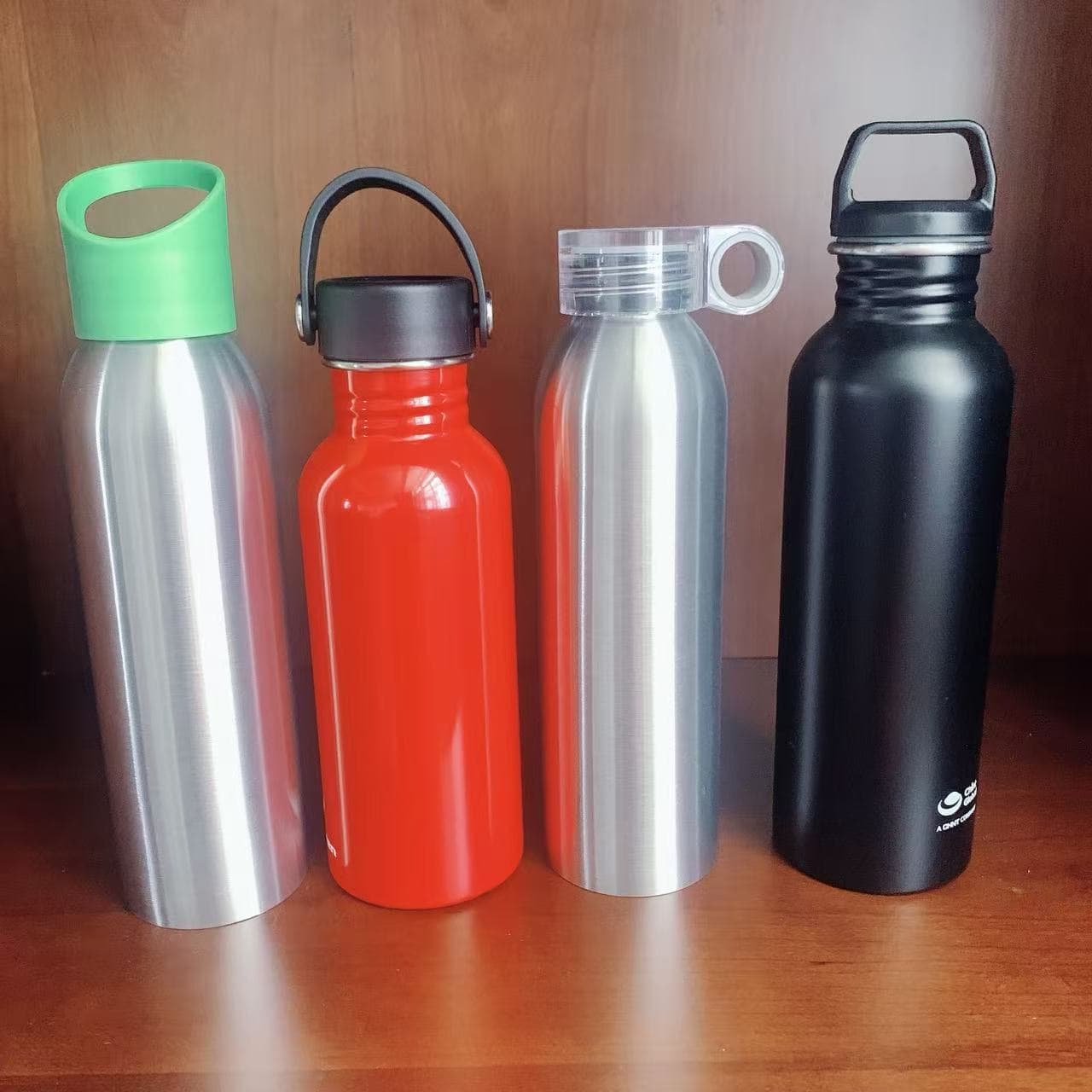 Water Cup Outdoor Portable Large-Capacity Water Kettle Stainless Steel Single-Layer 304 Stainless Steel American Large-Mouth Bottle Sports Water Kettle
