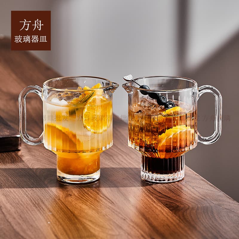 Creative Glass Inverted Cocktail Cup, High Color Value Snap Cup, Tall Beer Cup, Beverage Cup, Juice Cup