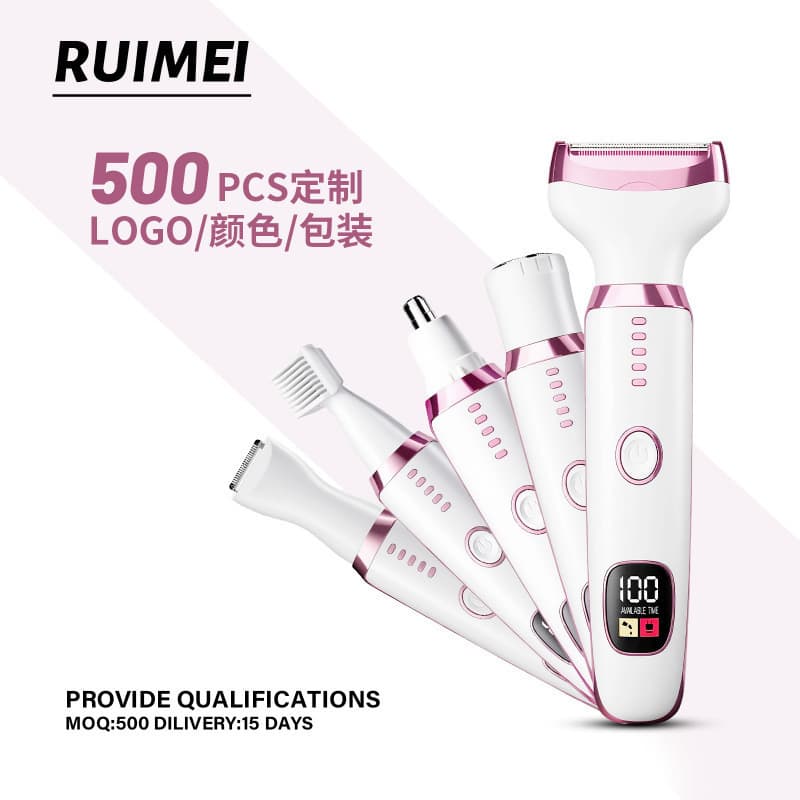 5-in-1 Hair Trimmer for Body, Bikini Area, and Private Parts, Electric Shaver for Women, Portable