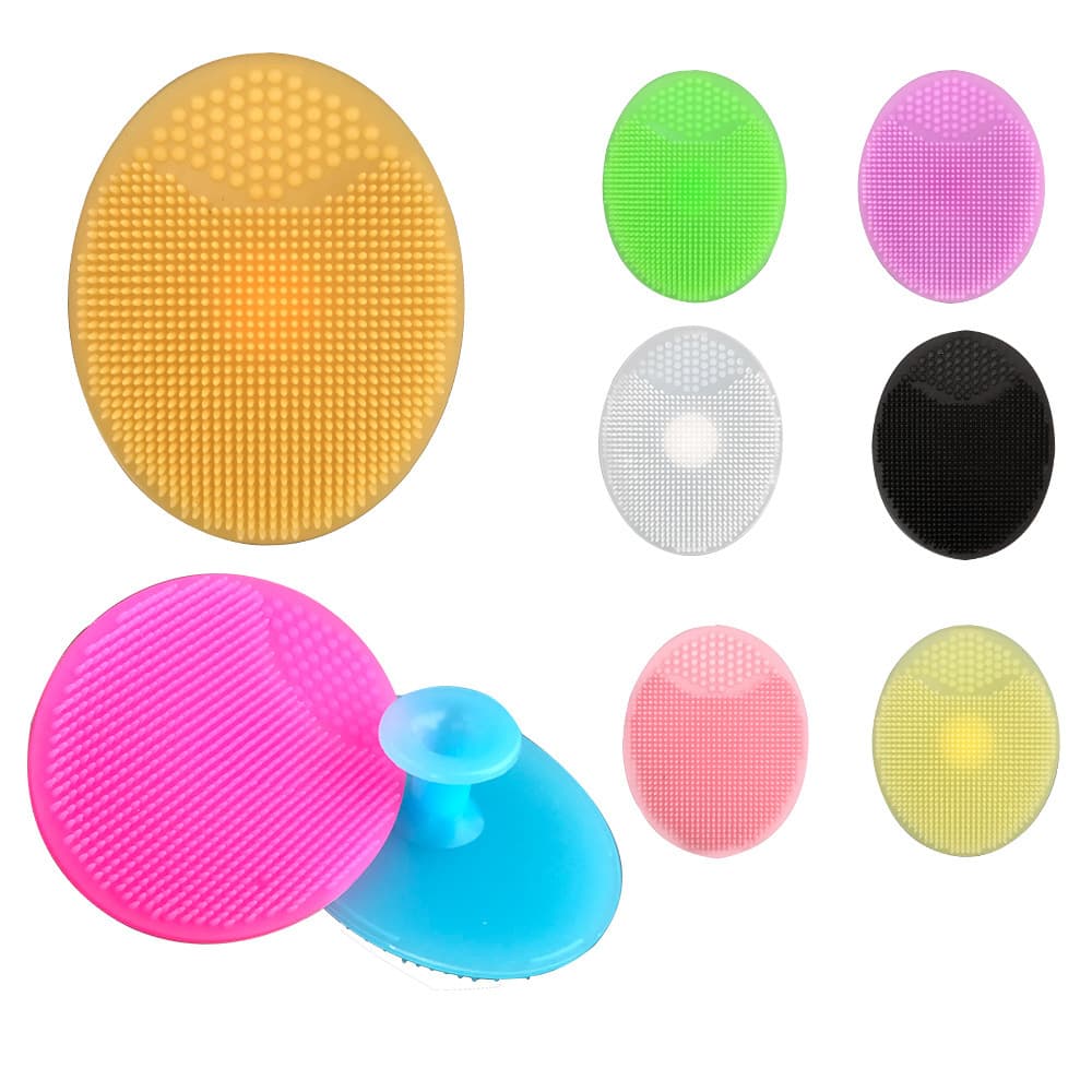Girls' Facial Cleansing Silicone Brush Skin Cleansing Small Brush Baby Bath Brush Infant Scalp Dirt Cleaner Small Brush