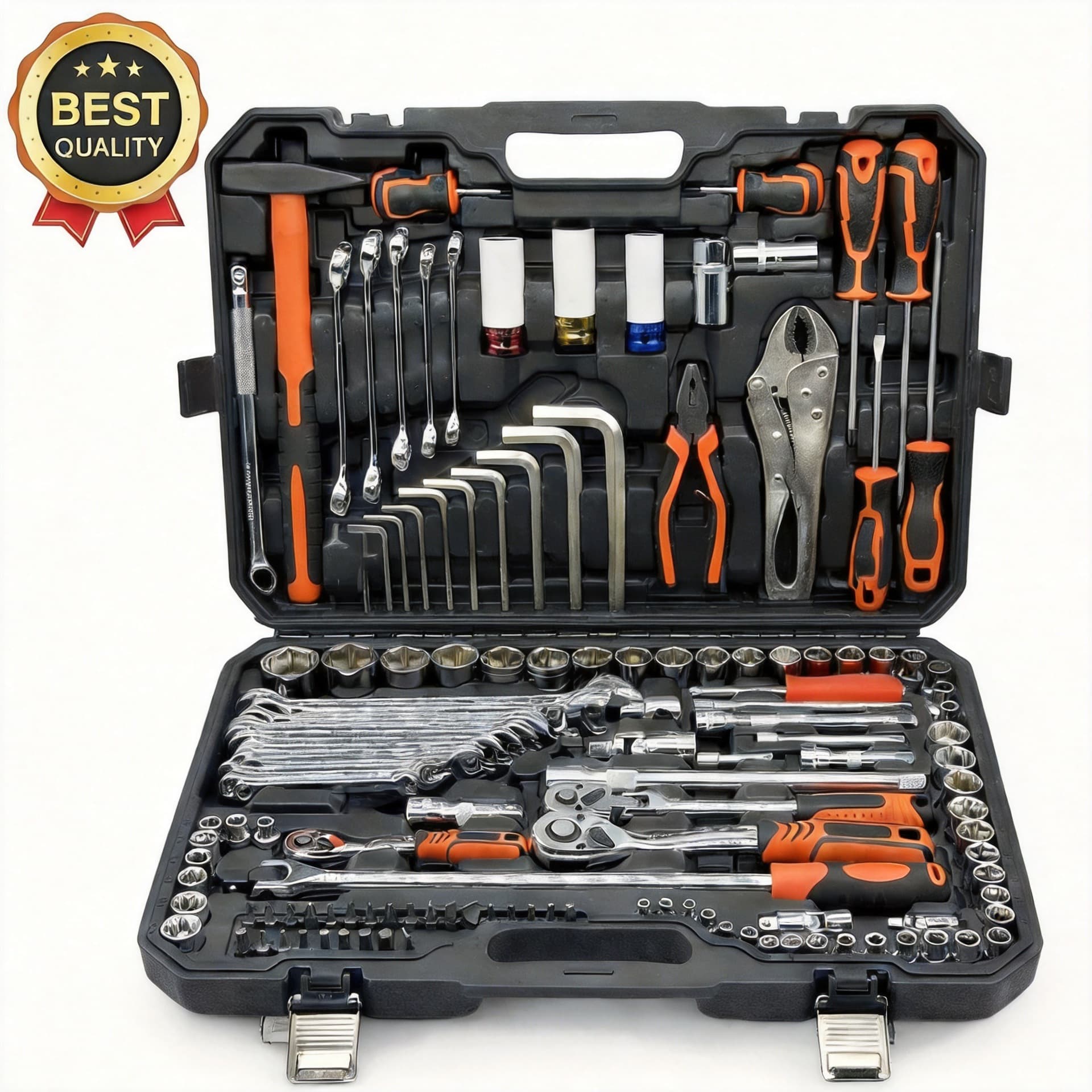 Cross-border Chrome Vanadium Steel Mechanic Tool Set Automotive Repair Socket Wrench Household Combination Socket Wrench