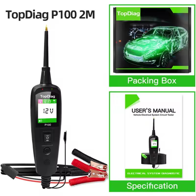 Cross-border Automotive Motorcycle Truck Circuit Instrument Diagnostic Tool P100 Voltage Short Circuit Tester Repair Detection Device