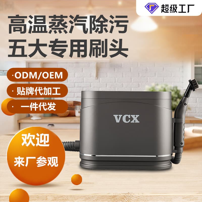 Household Fabric Cleaner with High-Temperature Steam Stain Removal, Range Hood Grease Removal, Carpet, Curtain, Mattress, Sofa Disinfection and Cleaning