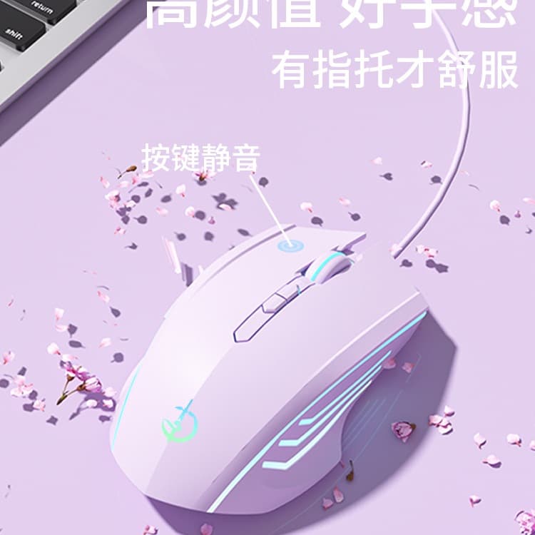 Wired Silent Mouse Gaming Esports Dedicated Mechanical Laptop Desktop Computer USB Universal Office with Side Buttons