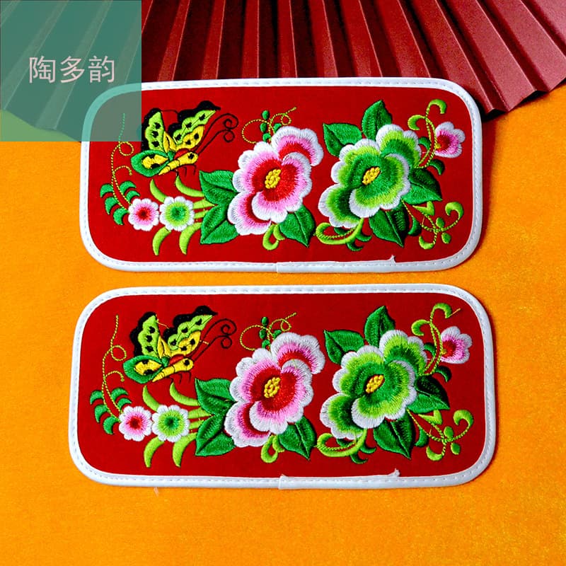 Embroidery Vintage Embroidered Pillow Top Semi-Finished Ethnic Style Square DIY Complete Set Folk Wedding Celebration