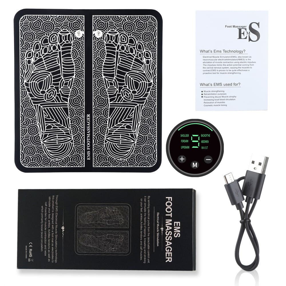 New Display Foot Massager FDA 510K Meridian Acupoint Physiotherapy Massage Pad