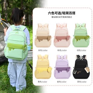 Lightweight Spine-Protecting Backpack for Grades 1-3, Ergonomic Large-Capacity School Bag for Boys and Girls