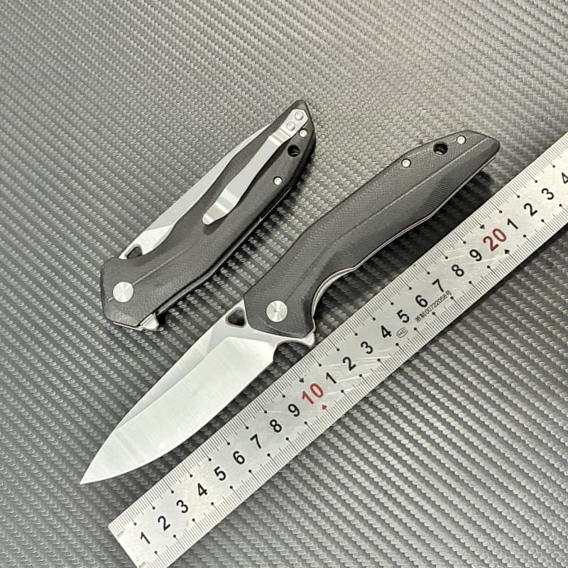 Cross-border Hot Selling Folding Knife Outdoor Pocket Knife High Hardness G10 Handle Self-defense Knife Multi-functional Portable Knife
