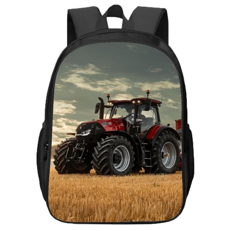Farming Simulator Double Layer Boys and Girls Backpacks for Primary and Secondary School Students DIY Customized Children's Backpacks