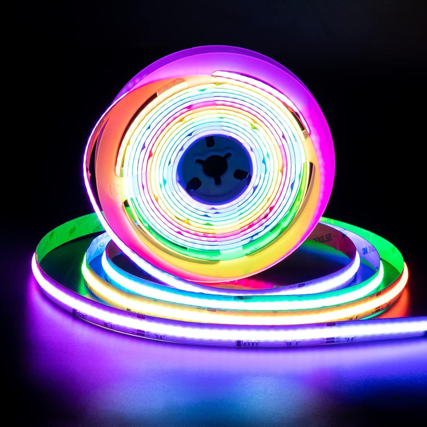 RGBIC magic light with 10MM full color cob flexible low voltage 24V racing neon LED dimmable