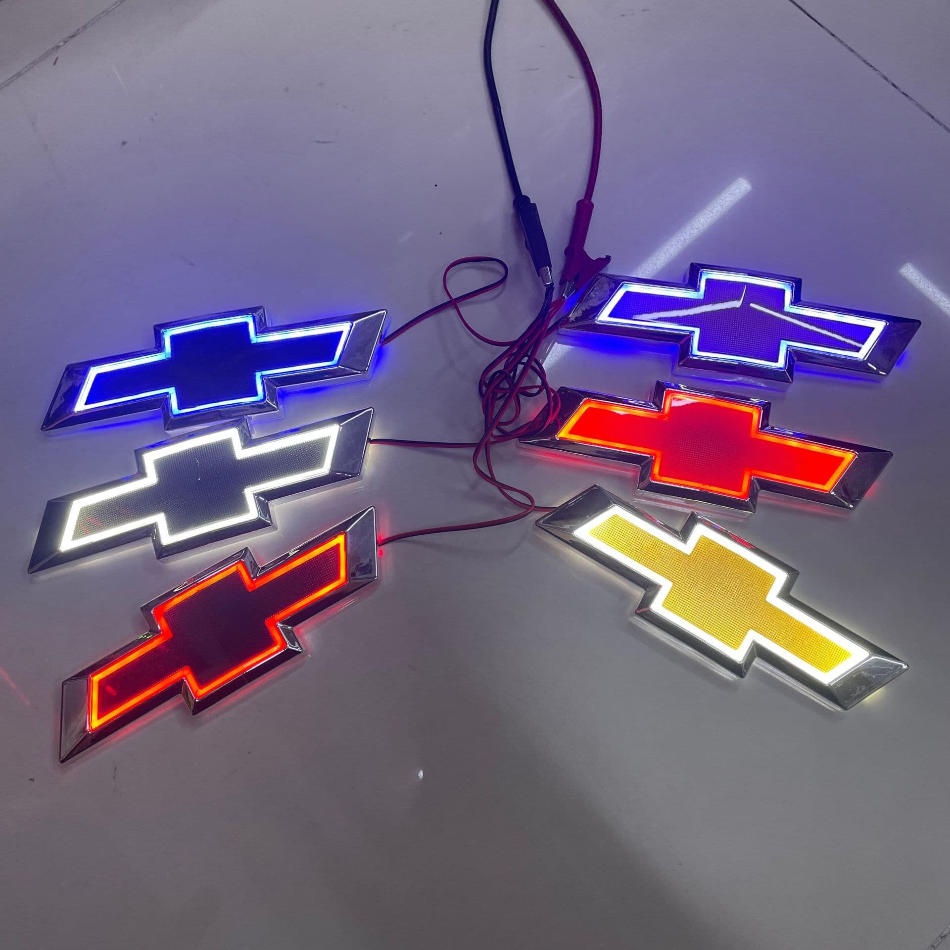 Chevrolet Cruze Glowing Car Logo Light Rear Badge Cold Light Emitting 5d Car Logo Lamp