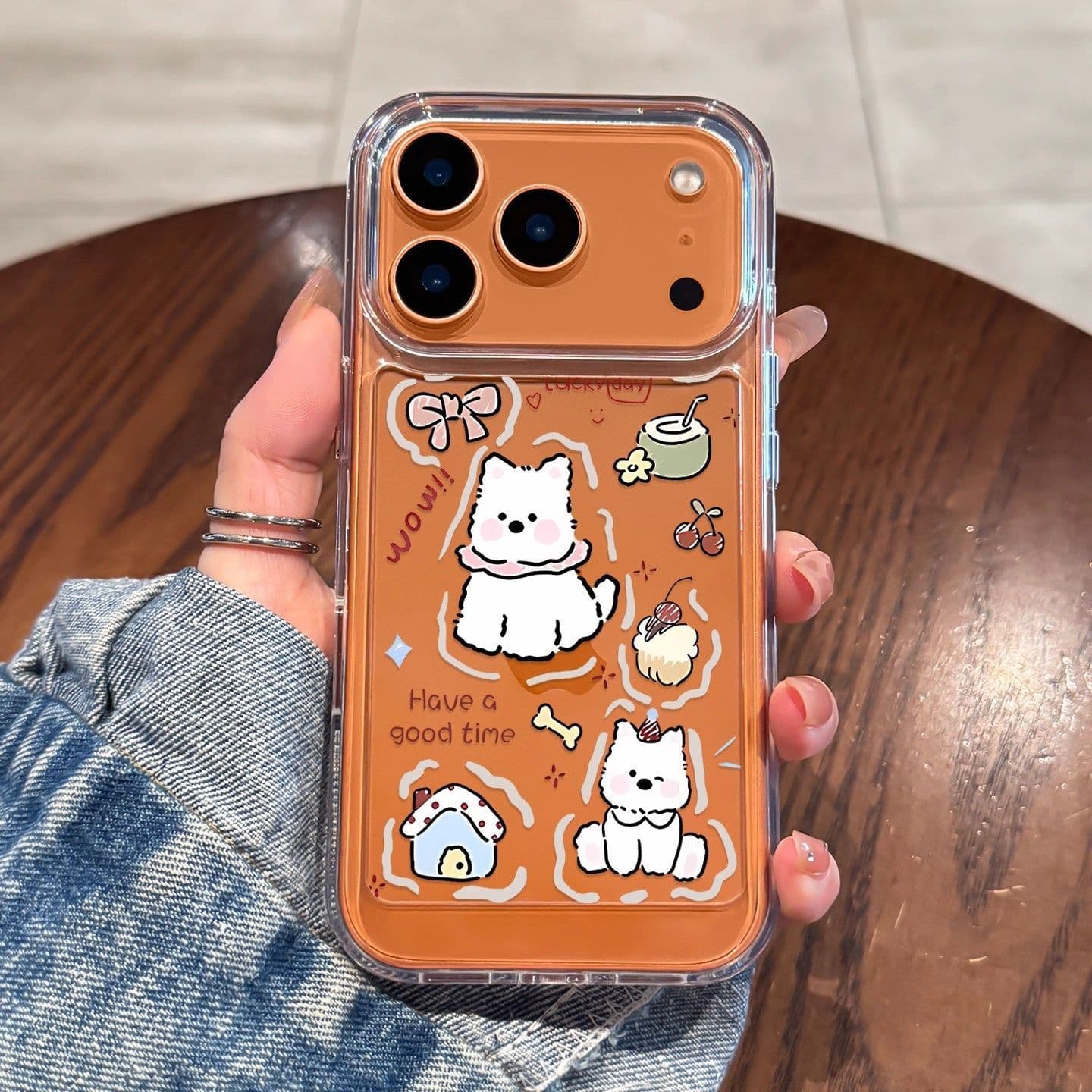 Cute Happy Puppy iPhone 17 Pro Phone Case Space Case Simple Ins Apple 17 Cartoon Cute