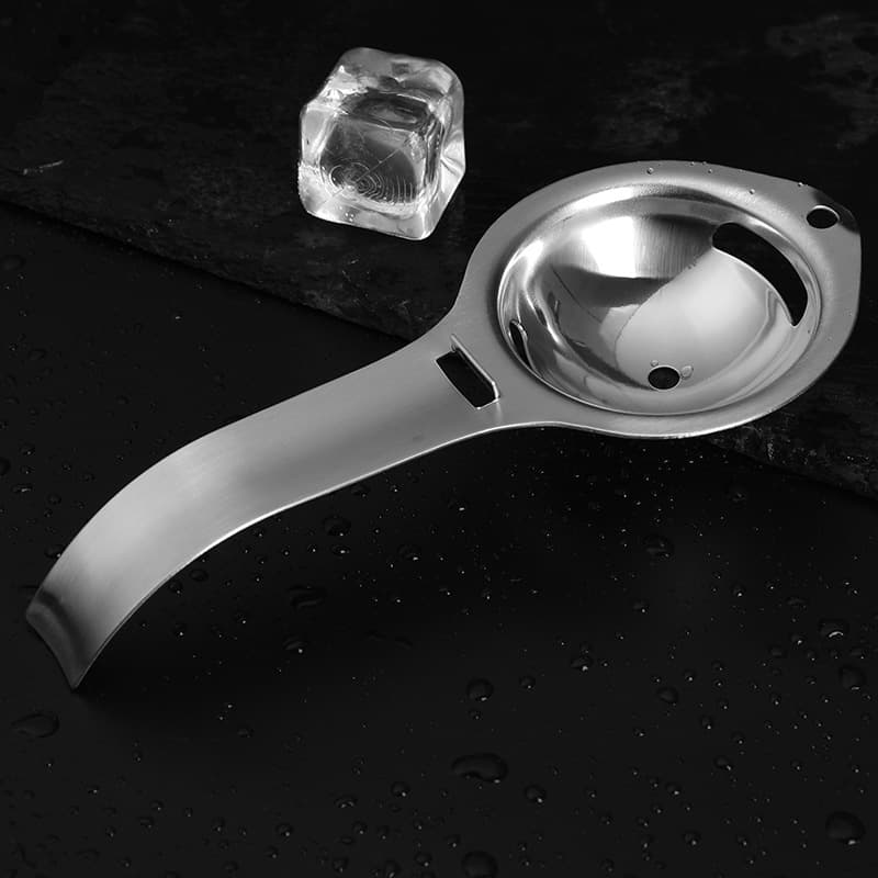 Creative Baking Tool Stainless Steel Yolk and Egg White Separator, Kitchen Tool, Long Handle Egg Filter