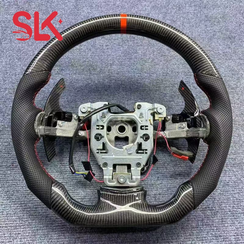 Carbon Fiber Steering Wheel for Chevrolet Corvette C6 Carbon Fiber Sport Style Cross-border Supply Foreign Trade