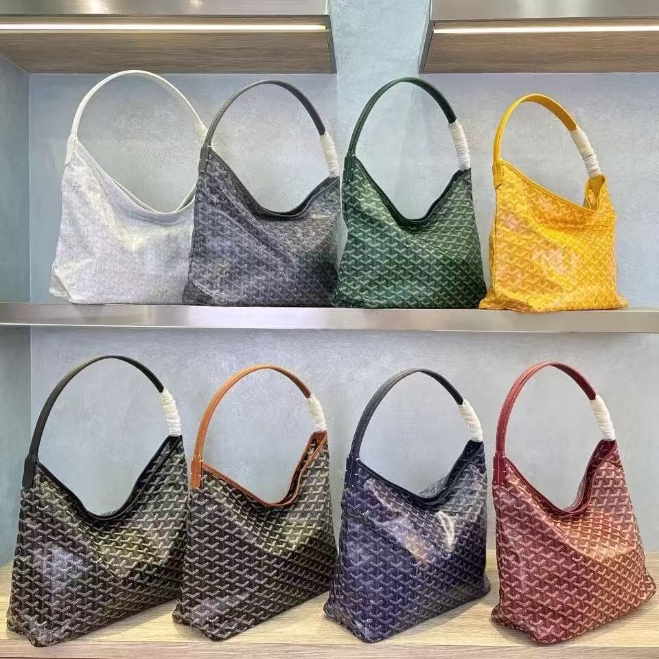 Goyard Chevron Hobo Shoulder Bag with Pouch Tote Printed Shopping Bag Large Capacity Goyard Bag Commuter Women's Bag