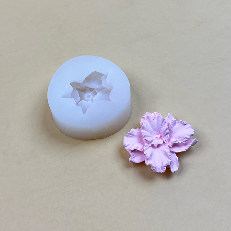 Phalaenopsis Flower Tail Blooming Rose Shape Silicone DIY Baking Fondant Cake Mold Epoxy Resin Mold
